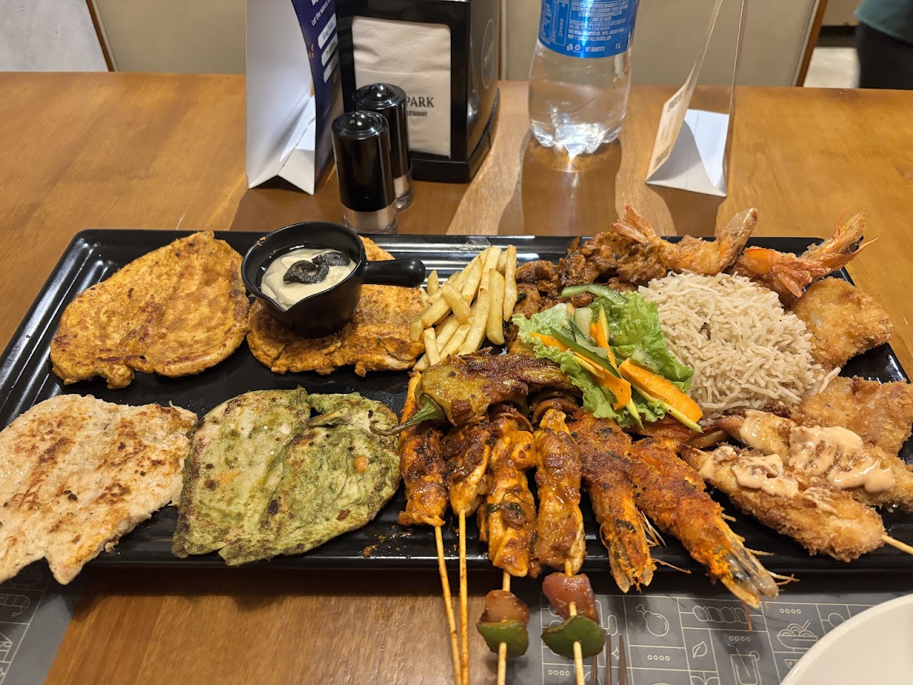 BBQ Platter at Coal Spark Restaurant