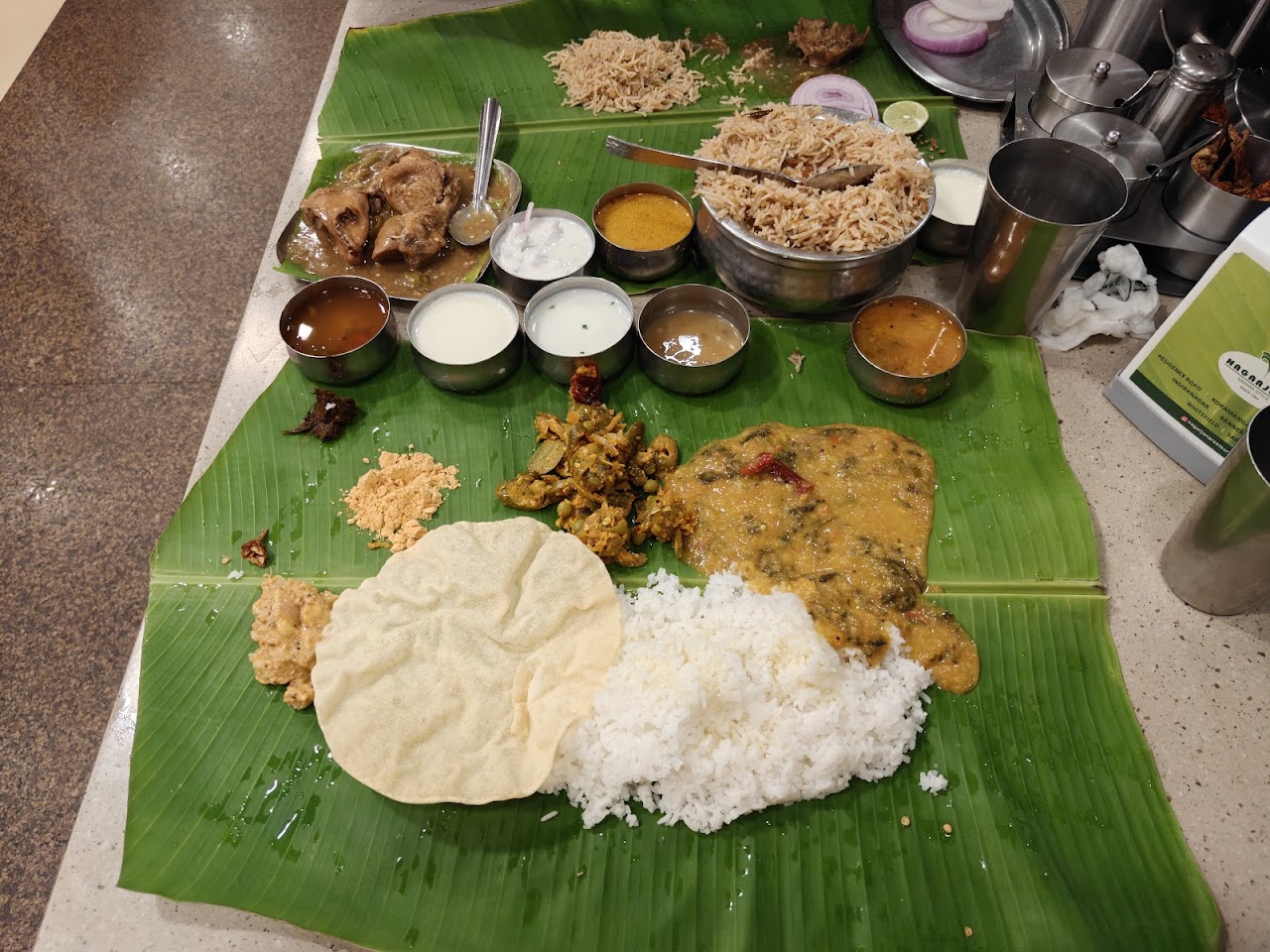 Bojanam (Meals) at Nagarjuna Restaurant Since 1984 - Indiranagar