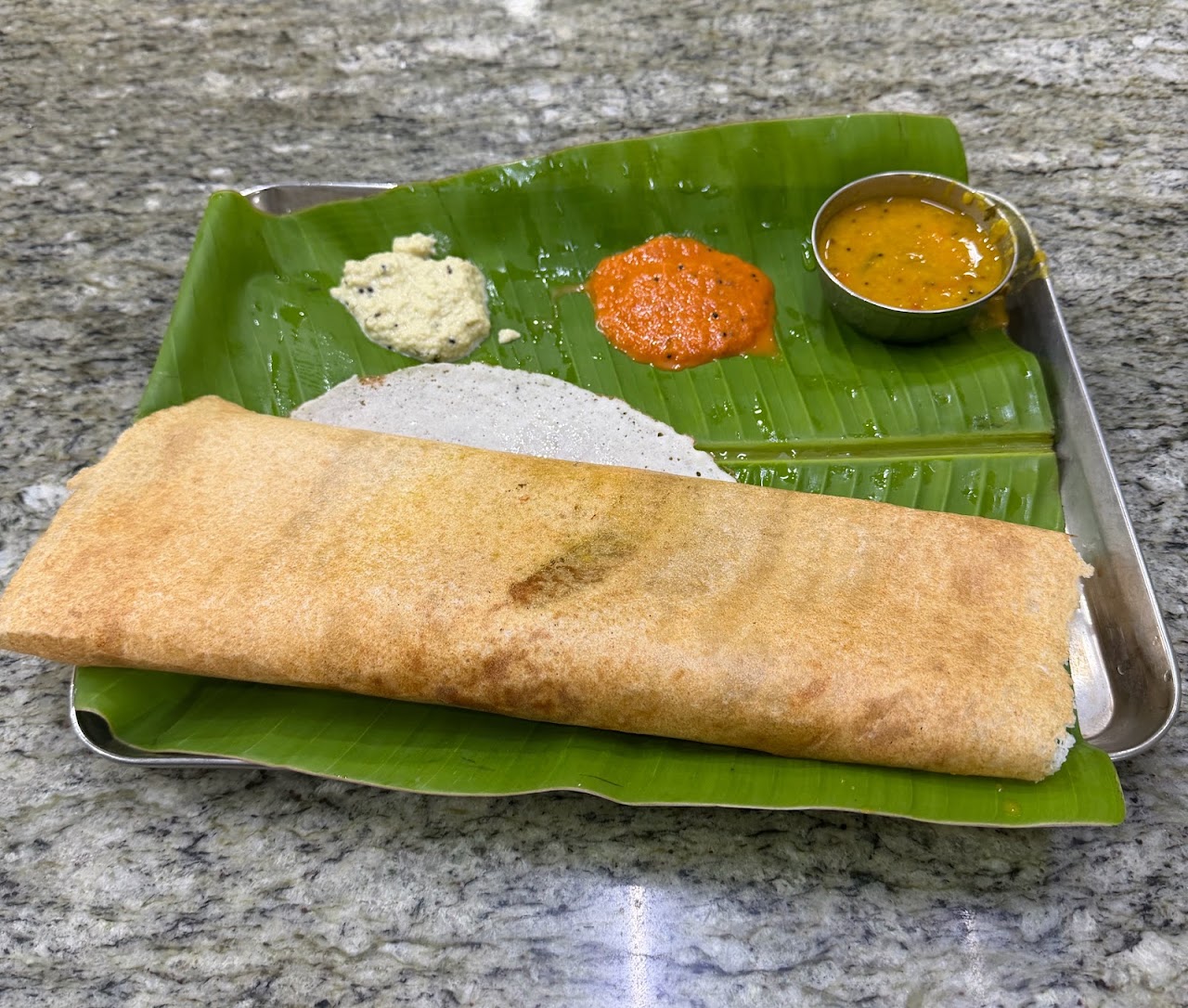 Masala Dosa at Sendhoor Coffee
